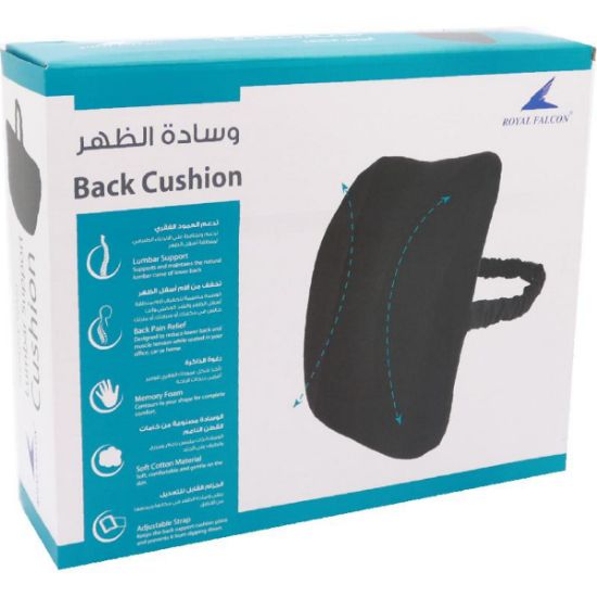 صورة رويال فالكون Lumbar Support، Fabric‎/‎Memory Foam، رمادي