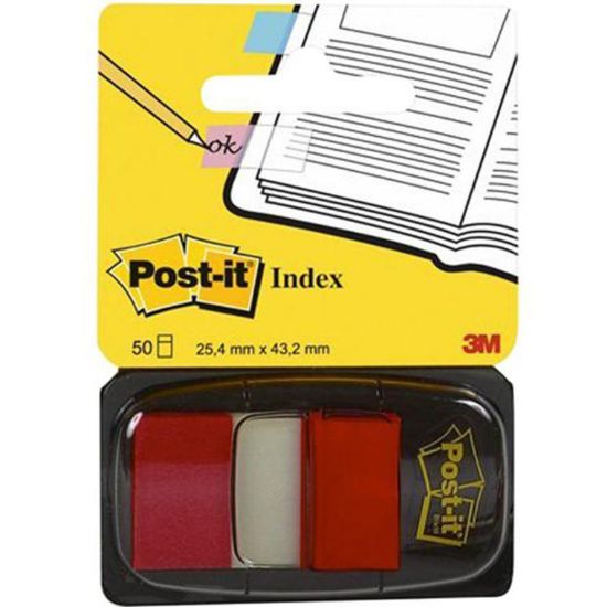 Picture of TAPE FLAG  , Blank , Plastic,   50 Tape  -  RED