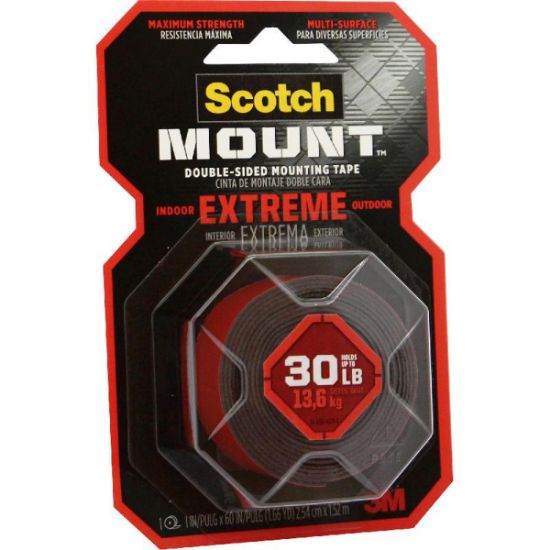 Picture of 3M Scotch-Mount Extreme Mounting RollHeavy Duty 1" X 60.00" Black