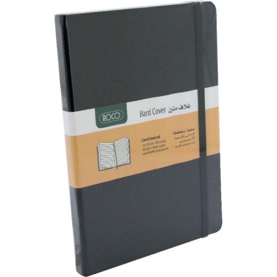 Picture of Roco Notebook
Embossed Elastic Band 14 X 20 cm 160 Pages (80 sheets)
Lined Black