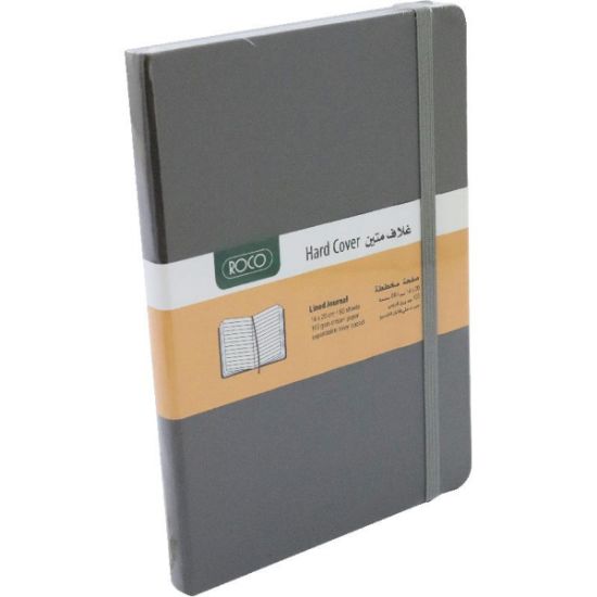 Picture of Roco Notebook
Embossed Elastic Band 14 X 20 cm 160 Pages (80 sheets)
Lined Grey