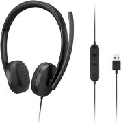 صورة لينوفو سماعة راس ستيريو سلكية بمنفذ USB