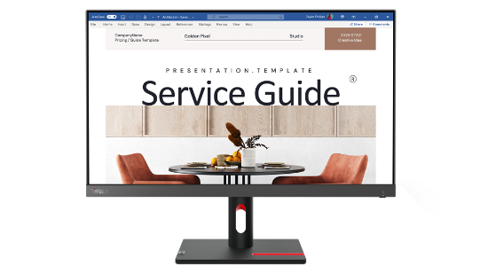 Picture of Lenovo 23.8" Inch ThinkVision S24i-30 Monitor (1920x1080) IPS Display, FHD Resolution, 100Hz Refresh Rate,4ms (Extreme Mode) Response Time, 16.7m Color Support, Anti-Glare Feature | Black