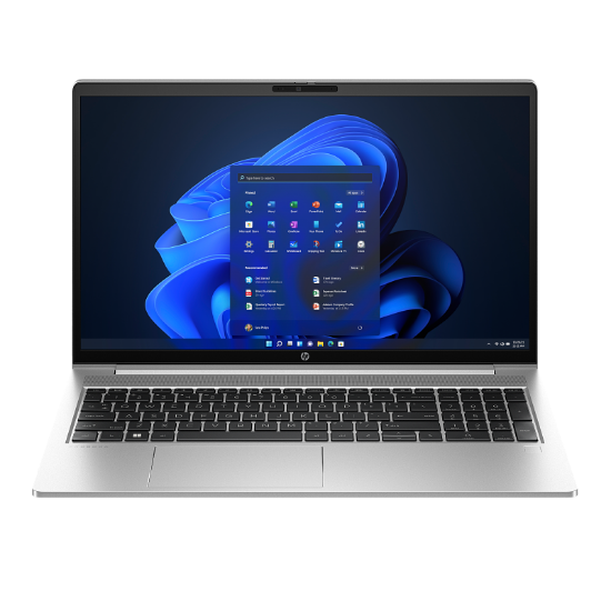 صورة كمبيوتر محمول HP ProBook 450 G10 بمعالج Intel i7-1355U، شاشة 15.6 بوصة FHD، ذاكرة RAM بسعة 16 جيجابايت DDR4، قرص SSD بسعة 512 جيجابايت، كاميرا ويب، نظام Windows 11 Pro، واي فاي وبلوتوث، ضمان سنة