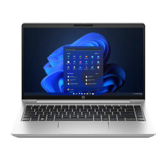 صورة كمبيوتر محمول HP ProBook 440 G10 بمعالج Intel i7-1355U، شاشة 14 بوصة FHD، ذاكرة RAM بسعة 8 جيجابايت DDR4، قرص SSD بسعة 512 جيجابايت، كاميرا ويب، بصمة، واي فاي وبلوتوث، نظام Windows 11 Pro، ضمان 3 سنوات دعم في الموقع