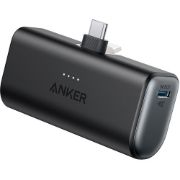 Picture of Anker Nano Power Bank (22.5W, Built-In USB-C Connector)  Black1) Powerbank 5000mAh2)Output = 2 USB-C Single Port 22.5W 3)Input = USB-C 18W