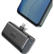 Picture of Anker Nano Power Bank (22.5W, Built-In USB-C Connector)  Black1) Powerbank 5000mAh2)Output = 2 USB-C Single Port 22.5W 3)Input = USB-C 18W