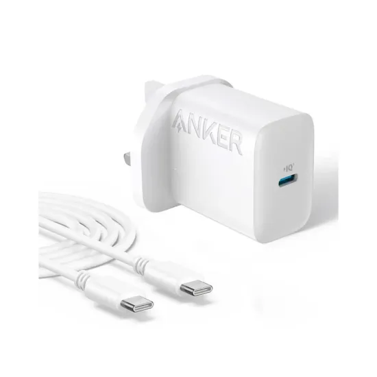 صورة أنكر شاحن جداري بقدرة 20 واط مع كابل USB C