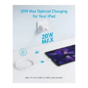 صورة أنكر شاحن جداري بقدرة 20 واط مع كابل USB C