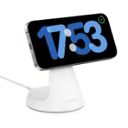 صورة أنكر MagGo شاحن لاسلكي – 2 في 1 أبيض