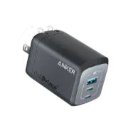 صورة أنكر شاحن برايم 100 واط GaN للحائط بثلاثة منافذ – أسود