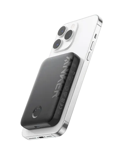 Picture of Anker 321 MagGo Battery – 5000mAh, USB-C 12W, Wireless 5/7.5W, Black