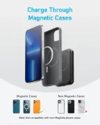 Picture of Anker 321 MagGo Battery – 5000mAh, USB-C 12W, Wireless 5/7.5W, Black