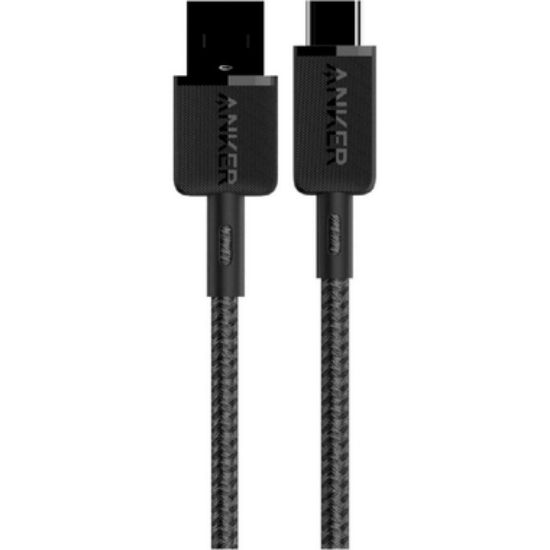 Picture of Anker 322 USB-A to USB-C Cable (3ft, Nylon) – Black