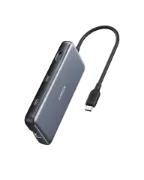 صورة أنكر ميديا هب 8‑في‑1 – رمادي