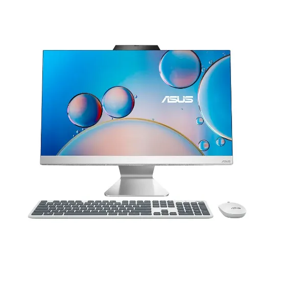 Picture of Asus Desktop  All in one Intel Core i5-1335U Processor, 8GB Ram, 512GB SSD M.2, Intel Iris Xe Graphics, 23.8-inch Full HD Display, Wired keyboard & mouse, Free Dos - White