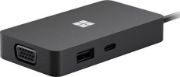 Picture of Microsoft USB C Travel Hub HDMI, VGA, USB A, USB C and Ethernet Ports- Black