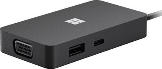Picture of Microsoft USB C Travel Hub HDMI, VGA, USB A, USB C and Ethernet Ports- Black