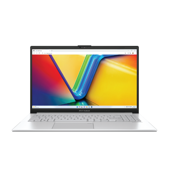 صورة أسوس فيوفو بوك 1B-لون هادئ مع معالج i7-1355U، شاشة 15.6 بوصة FHD، ذاكرة 16 جيجابايت، تخزين 1 تيرابايت PCIe، نظام DOS