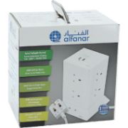 صورة الفنار توصيلة كهربائية على شكل برج، تحتوي على 8 مقابس ومنفذين USB، قدرة 13 أمبير، بطول 3 أمتار،