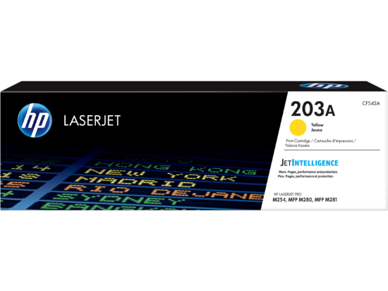صورة حبر ليزر HP 203A اصفر