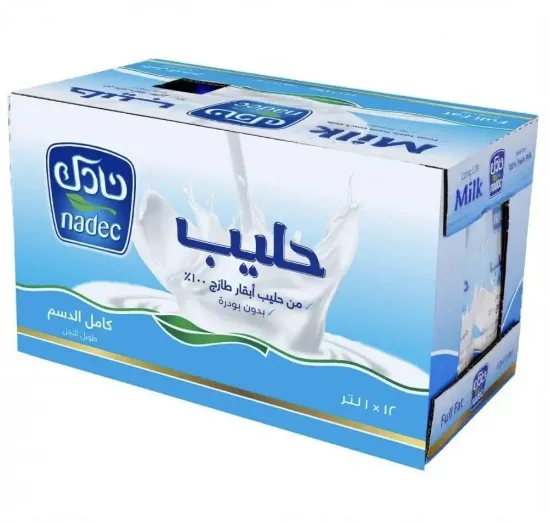 صورة حليب نادك كامل الدسم 12×1 لتر