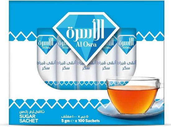 Picture of Al Osra White Sugar Sachets 100×5g