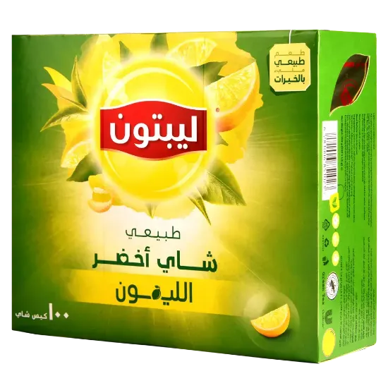 صورة شاي ليبتون أخضر ليمون 100 كيس