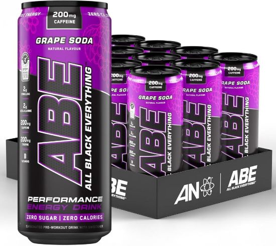 Picture of ABE Grape Soda Sugar Free (330 ml) - Pack of 12